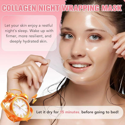 Medicube Bio Collagen Hydrating Face Mask – Overnight Hydrogel Formula for Glowing, Firm & Smooth Skin (75gram Tube) IBTechs
