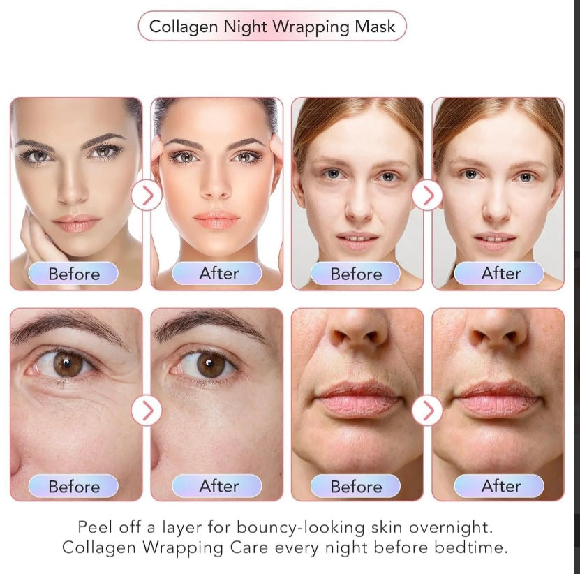 Medicube Bio Collagen Hydrating Face Mask – Overnight Hydrogel Formula for Glowing, Firm & Smooth Skin (75gram Tube) IBTechs