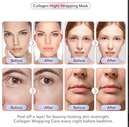 Medicube Bio Collagen Hydrating Face Mask – Overnight Hydrogel Formula for Glowing, Firm & Smooth Skin (75gram Tube) IBTechs